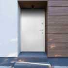 vidaXL Front Door White 110X207.5cm Aluminium