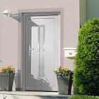 vidaXL Front Door White 108X208cm PVC