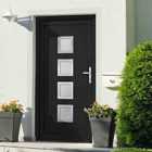 vidaXL Front Door Anthracite 108X200cm PVC