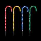 Premier Decorations Limited Multicolour LED Indoor & outdoor Candy cane Ground light, Pack of 4