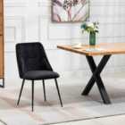 Artemis Home Morandi Velvet Dining Chairs - Set of 2 - Black