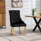 Artemis Home Ravenna Velvet Dining Chairs - Set of 2 - Black