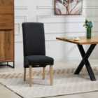 Artemis Home Rimini Fabric Dining Chairs - Set of 2 - Black