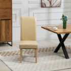 Artemis Home Rimini Vegan Leather Dining Chairs - Set of 2 - Cream