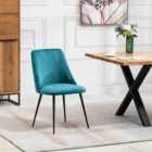 Artemis Home Morandi Velvet Dining Chairs - Set of 2 - Teal