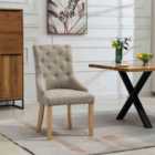 Artemis Home Ravenna Fabric Dining Chairs - Set of 2 - Brown