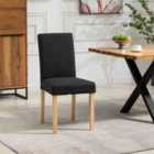 Artemis Home Maiolo Fabric Dining Chairs - Set of 2 - Black
