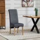 Artemis Home Rimini Velvet Dining Chairs - Set of 2 - Grey