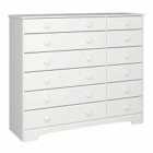 Nordic Chest Of Drawers 6+6 Drawers, White 050
