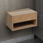 Portland Natural 2 Pieces Wall Mounted Bedside Table