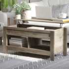 Portland Oak Effect Wooden Lift Top Coffee Table