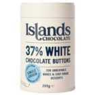 Islands Chocolate 37% White Chocolate Buttons 200g