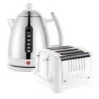 Dualit Lite 1.5L Kettle With 4 Slice Toaster White