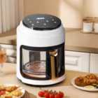 Living and Home 3L 1100W Visible Basket Air Fryer - White
