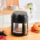 Living and Home 3L 1100W Visible Basket Air Fryer - Black
