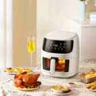 Living and Home 8L 2400W Air Fryer With Visible Window - White