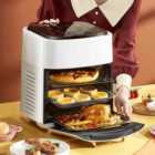 Living and Home 15L Large Digital Air Fryer Oven White