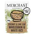 Merchant Gourmet Coconut & Lime Wholegrain & White Microwave Rice 250g