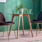 Gallery Direct Columbia Round Dining Table Oak 900X900X750Mm