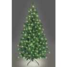 SHATCHI 8FT Prelit Green Alaskan Pine Christmas Tree Warm White LEDs