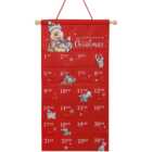 Disney Winnie the Pooh Christmas Fabric Advent Calendar