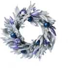 Navy and Silver Wreath