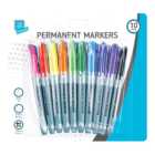 Pack of 10 Coloured Permanent Markers