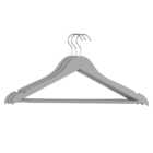 Pack of Three Soft Touch Premium Hangers - Grey