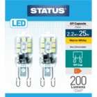 Status G9 Capsule LED Lightbulbs 2 Pack