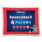Silentnight White Bounceback Pillows 4 Pack