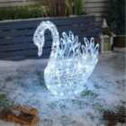 Fantasy 120 LED Acrylic Swan