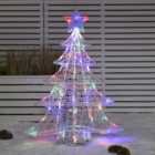 Outdoor Acrylic LED Christmas Tree 3.2ft