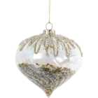 Grace and Glory Iridescent Gold Christmas Bauble