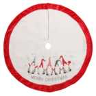 Red and White Gonk Tree Skirt