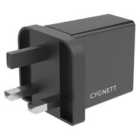 Cygnett PowerPlus 18W Total Charger + USB-C to USB-C cable - UK Black