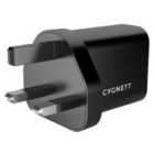 Cygnett PowerPlus QC 3.0 Charger + USB-C to USB-A Cable - UK Black