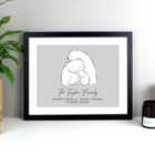 Personalised Polar Bear Family Framed Print