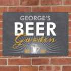Personalised Beer Garden Metal Sign