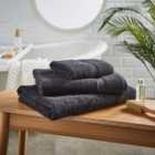 Black Luxury Organic Cotton Towel
