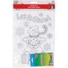 Crafty Club Christmas Puzzle and Crayons Set