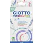 Giotto Turbo Pastel Glitter Pen 8 Pack