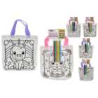 Single Kreative Kids Colour Your Own Canvas Bag Kit in Assorted styles