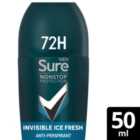 Sure Men Anti-perspirant Deodorant Roll On Non stop Invisible Ice 50ml