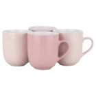 Pink Contrasting Coloured Mugs 370ml 4 Pack