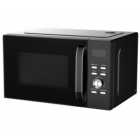 Black and Chrome 23L Microwave 800W