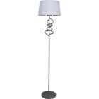 Silver Chrome Jewelled Spiral Floor Lamp
