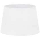 White Linen Textured Small Lamp Shade