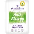 Slumberdown Single White Anti Allergy Mattress Protector
