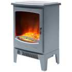 Warmlite Grey Jesmond Electric Fire Stove 1.85kW