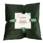 My Home Emerald Velvet Cushions 2 Pack